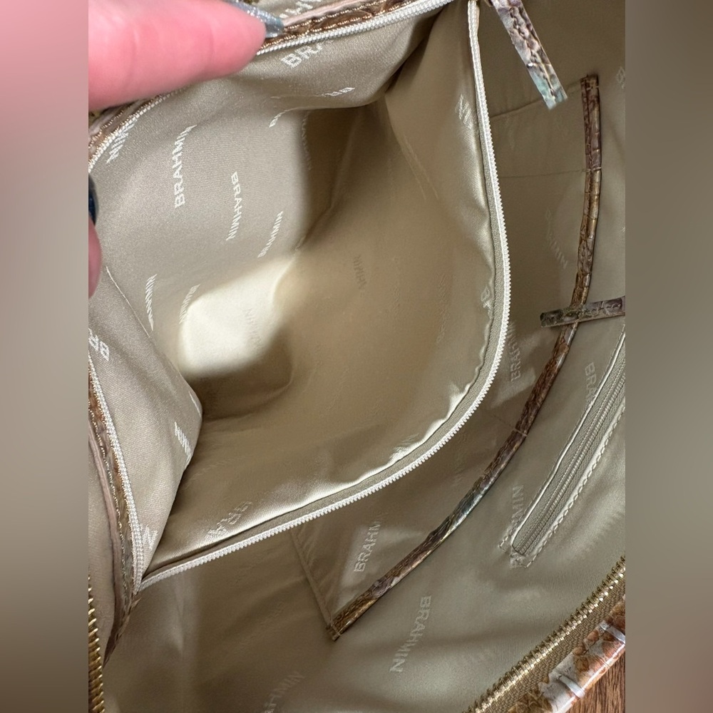 Brahmin Truffle Python (Solid) Pastel Croc-Emboss… - image 6